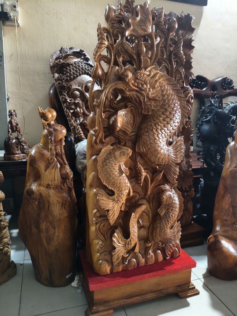 Thu mua tượng gỗ cũ giá cao tại quận 4 của Đồ cũ Tài Lê