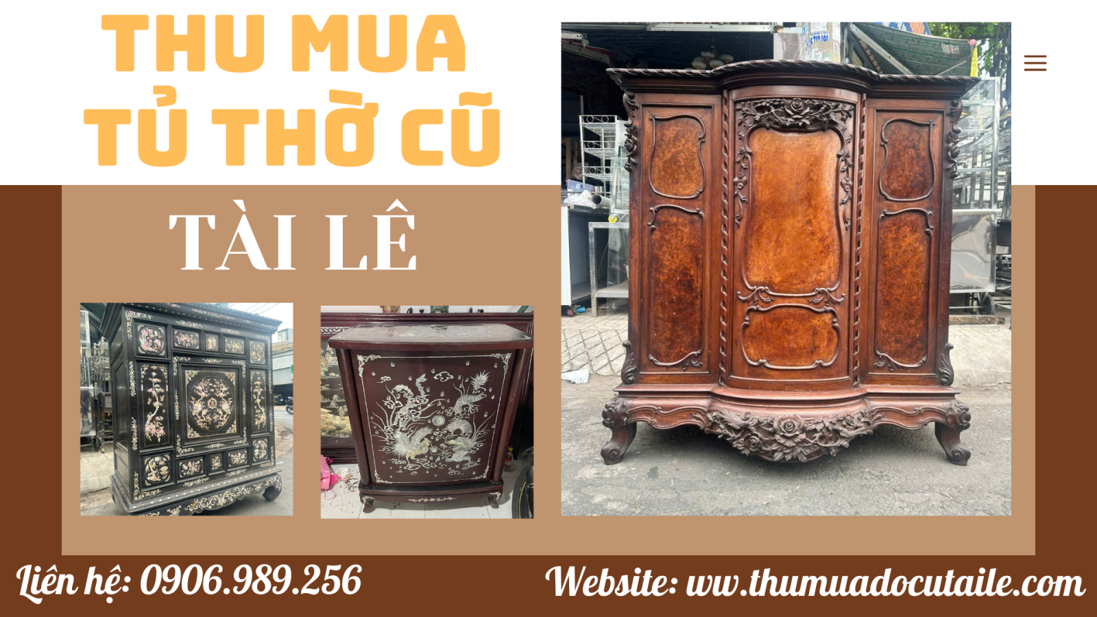 Thu mua tủ thờ cũ quận 11, TP HCM- Tài Lê