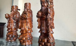 TƯỢNG GỖ PHÚC LỘC THỌ