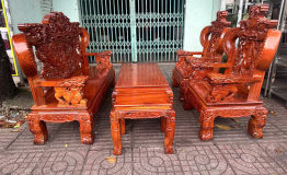 SALON GỖ ĐỈNH RỒNG 6 MÓN