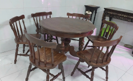 BỘ BÀN ĂN GHẾ RẼ QUẠT