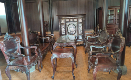 Bộ louis gỗ trắc 9 món